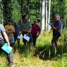 TeilnehmerInnen der Fachexkursion Waldbewirtschaftung im Zeichen des Klimawandels