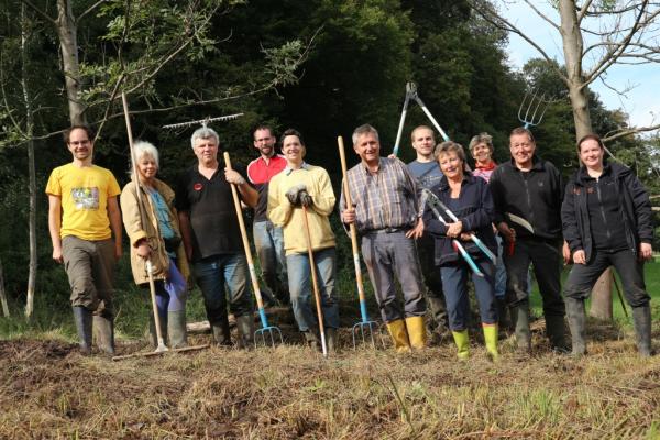 Pflegeeinsatz auf der Zichtlwiese in Breitenfurt