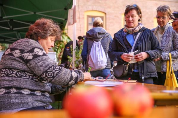 Rund 50 Apfel- bzw. Birnensorten konnten am Obstbaumtag des Biosphärenpark Wienerwald bestimmt werden.