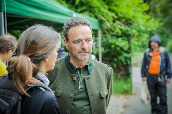 Die Biosphärenpark-KoordinatorInnen der Stadt Wien und vom Land Niederösterreich Christine Scholly-Bachinger und Alexander Mrkvicka.