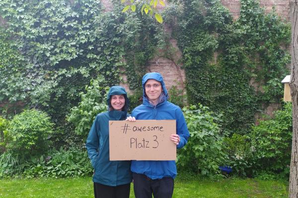 Das Team "awesome" aus Wien-Ottakring belegt mit 905 Punkten den 3. Platz beim Biosphärenpark-Cup 2021.