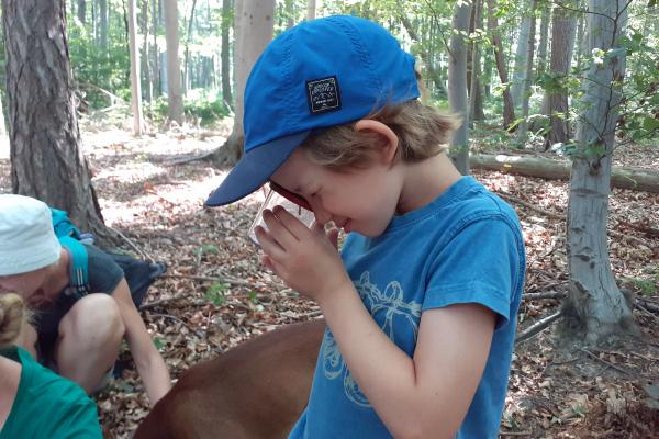 Bei den Naturführungen wurden die TeilnehmerInnen selber zu ForscherInnen.