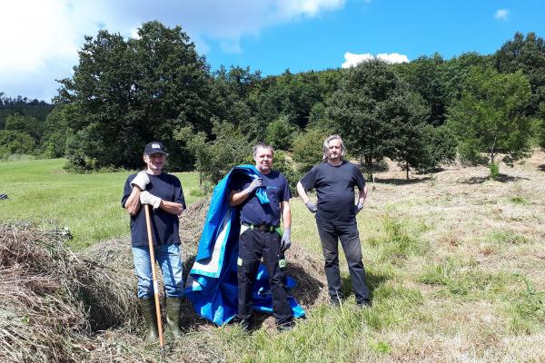 Bereits zum zweiten Mal war der Verein Hebebühne auf der Weiderwiese in Purkersdorf im Einsatz für die Natur