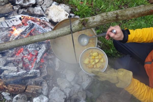 Kochen am Lagerfeuer