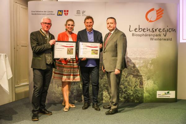 Biosphärenpark-Direktor Andreas Weiß, NÖ LAbg. Marlene Zeidler-Beck, Othmar Biegler, Wiener LAbg. Ernst Holzmann