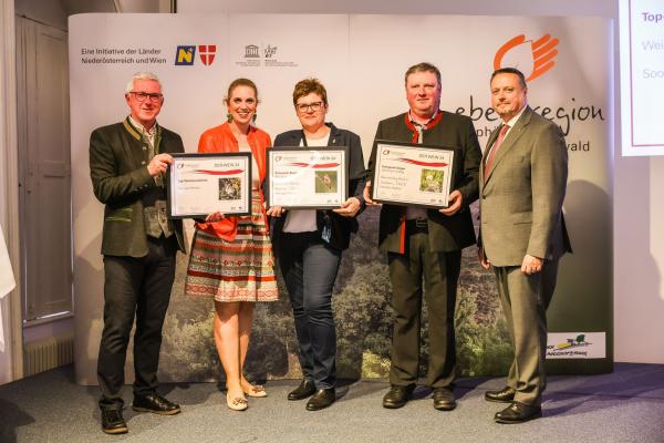 Biosphärenpark-Direktor Andreas Weiß, NÖ LAbg. Marlene Zeidler-Beck, Wiener LAbg. Ernst Holzmann