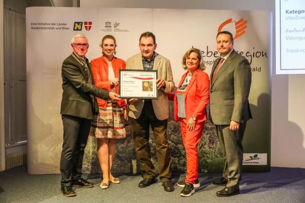 Biosphärenpark-Direktor Andreas Weiß, NÖ LAbg. Marlene Zeidler-Beck, Josef Piriwe, Stadträtin Manuela Rommer-Sauerzapf, Wiener LAbg. Ernst Holzmann