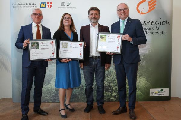Biosphärenpark-Direktor DI Andreas Weiß, Frühwirth, Wiener Landtagsabgeordnete Mag.a Andrea Mautz, NÖ LH-Stv. Dr. Stephan Pernkopf