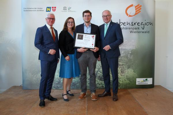 Biosphärenpark-Direktor DI Andreas Weiß, Wiener Landtagsabgeordnete Mag.a Andrea Mautz, Johannes Müller, NÖ LH-Stv. Dr. Stephan Pernkopf