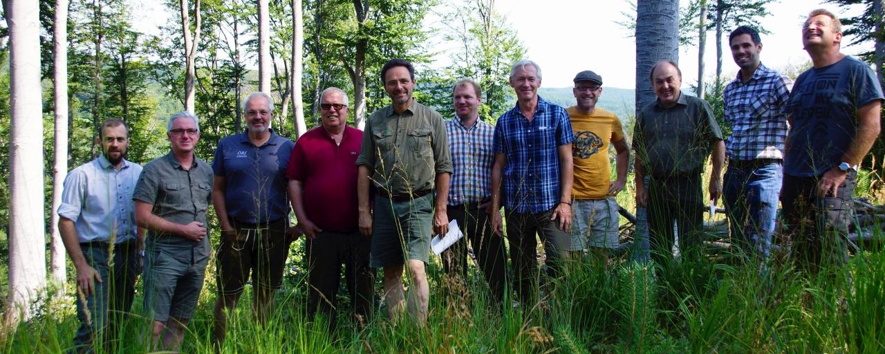 TeilnehmerInnen der Fachexkursion Waldbewirtschaftung im Zeichen des Klimawandels