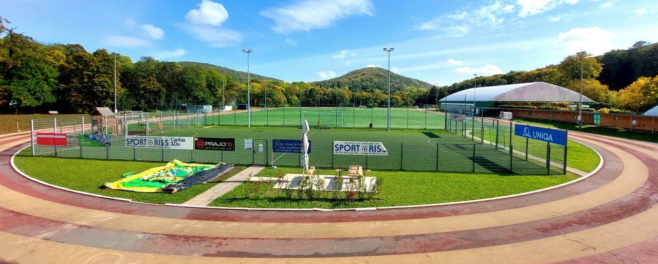 Blick über das Sportzentrum Marswiese