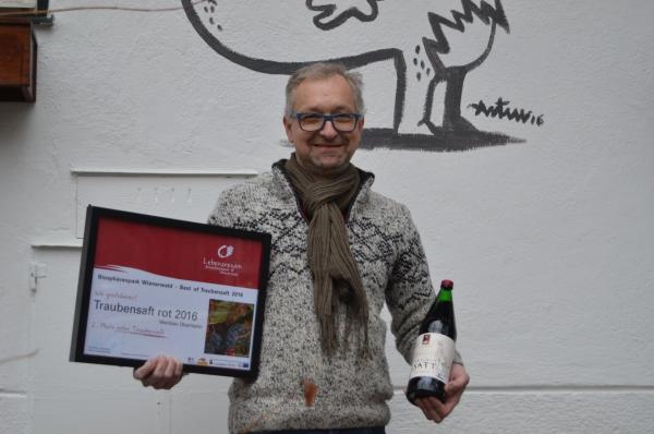 Bio Weinbau Obermann 2. Platz Kategorie Traubensaft Rot 2016