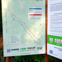 Tafel zum Trailpark Weidlingbach