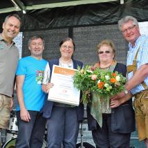 Forstdirektor DI Andreas Januskovecz (MA49), Dr. Herbert Greisberger (BPWW), Dr. Gertraud Grabherr, Vroni Breitner, LAbg. Bgm. Christoph Kainz