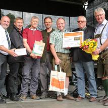 Wiesenmeister 2017: Hannes Wuggenig im Bild mit LAbg. Bgm. Josef Balber (Altenmarkt), Dr. Herbert Greisberger (BPWW), Dr. Josef Greimler (Uni Wien), DI Alexander Mrkvicka (MA49), Bgm. DI Ludwig Köck (Alland), LAbg. Bgm. Christoph Kainz (Pfaffstätten)