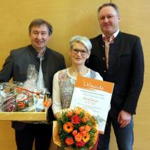 Biosphärenpark Direktor Dr. Herbert Greisberger, Helga Eichwalder-Gabler, Bürgermeister DI Christoph Prinz