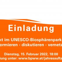 Einladung "Jahresauftakt im UNESCO-Biosphärenpark Wienerwald"
