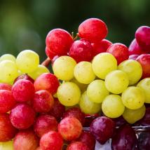 rote und weiße Weintrauben