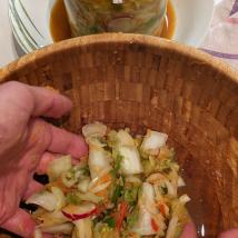 Kimchi, Speise in einer Schüssel